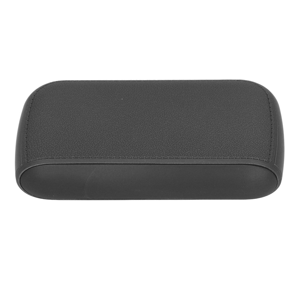 Cigarette Case 10 Capacity Carrying Box Leather Texture One Hand Operation ABS Portable Cigarette Pocket Holder for Men Black