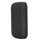 Cigarette Case 10 Capacity Carrying Box Leather Texture One Hand Operation ABS Portable Cigarette Pocket Holder for Men Black