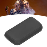 Cigarette Case 10 Capacity Carrying Box Leather Texture One Hand Operation ABS Portable Cigarette Pocket Holder for Men Black