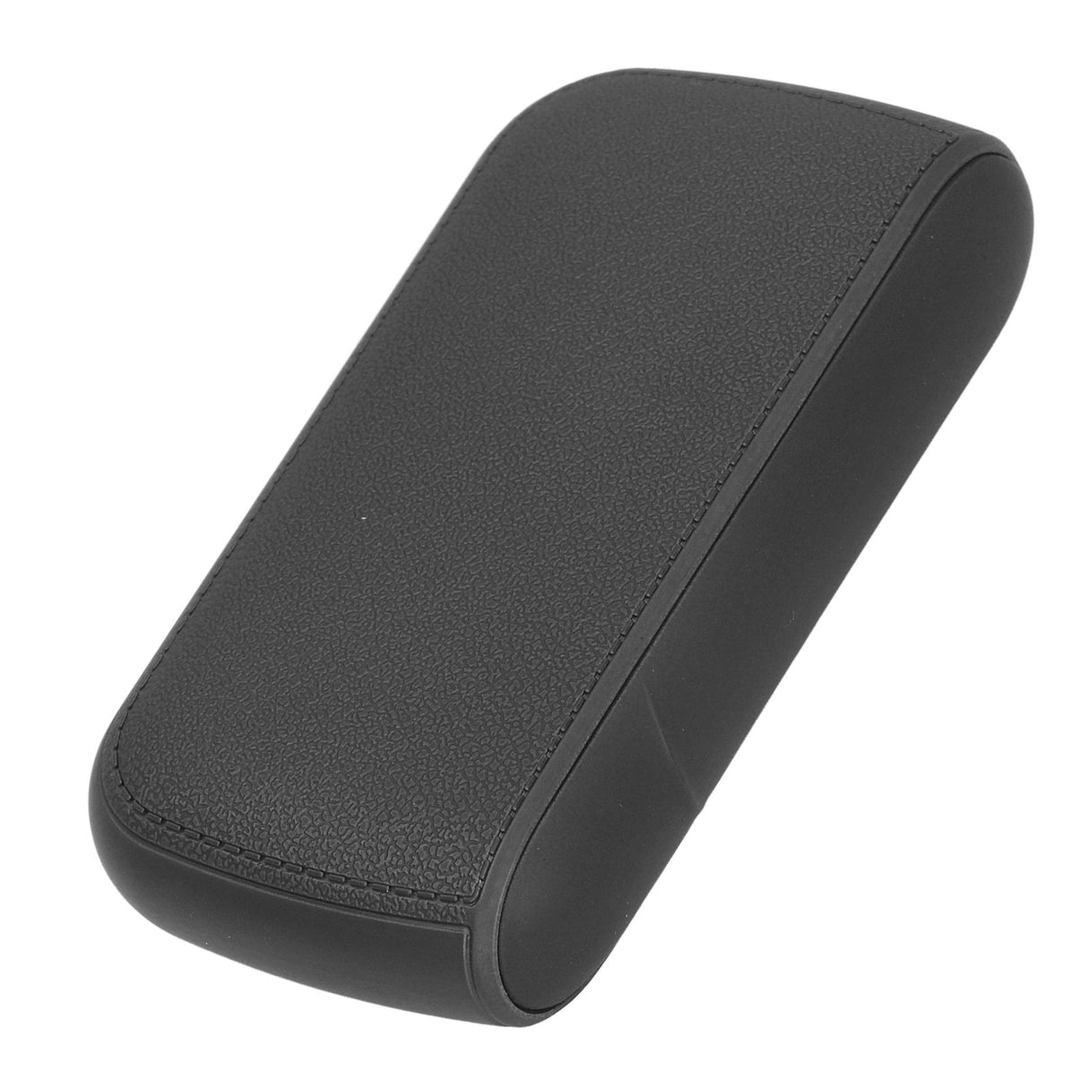 Cigarette Case 10 Capacity Carrying Box Leather Texture One Hand Operation ABS Portable Cigarette Pocket Holder for Men Black