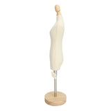 Dress Form Female Mannequin Torso Mini Dress Model with Wooden Base for Sewing Display Photo Teaching 1/4 - Extra Image