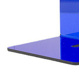 Acrylic Book End Thickened L Shape Bookend Stopper Desktop Book Organizer for Home Library Office Translucent Blue - Extra Image