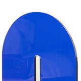 Acrylic Book End Thickened L Shape Bookend Stopper Desktop Book Organizer for Home Library Office Translucent Blue - Extra Image