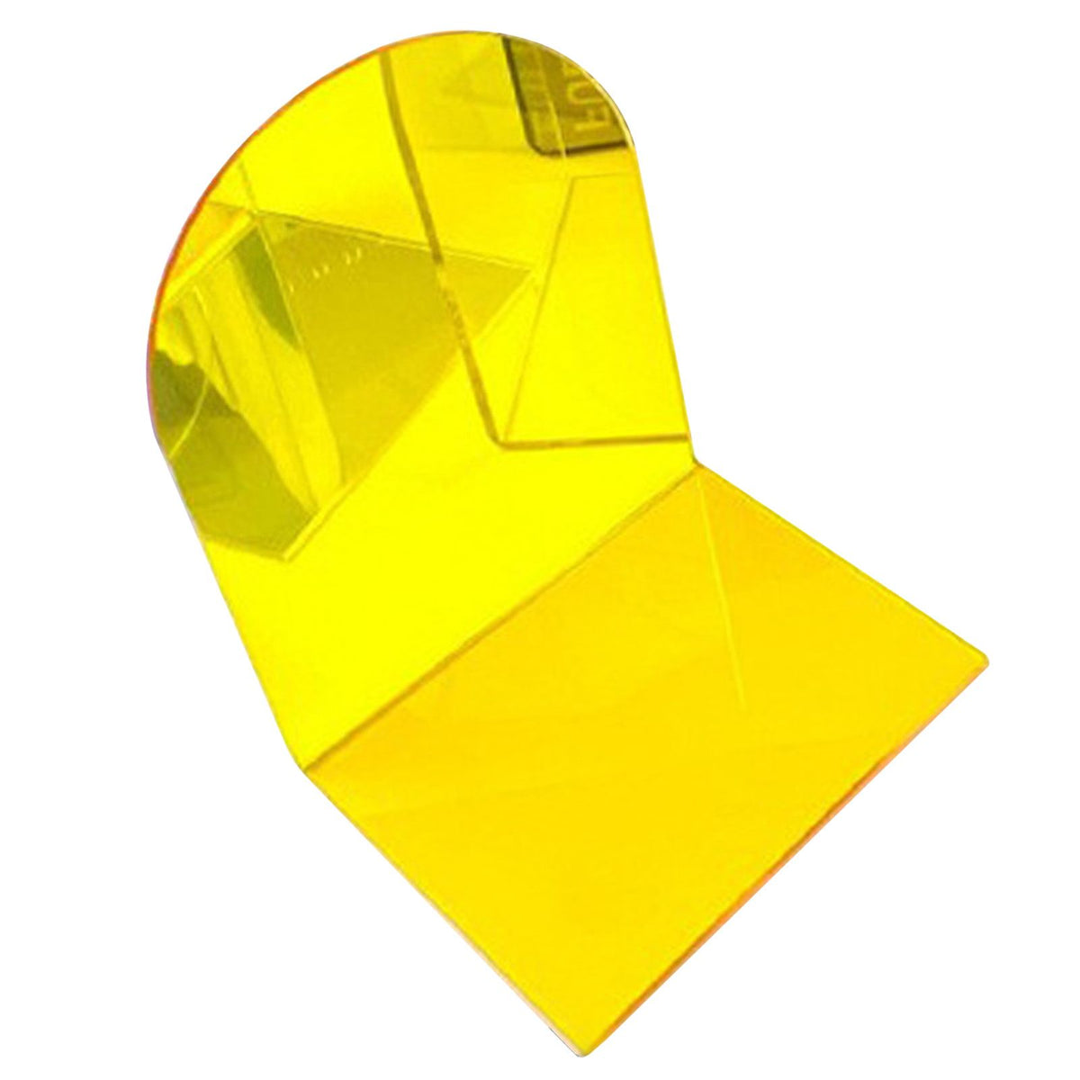 1 Pair of Bookends Thicken Non Slip Transparent Acrylic Desk Decorative Heavy Book End for Student Office L Shaped Yellow