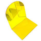 1 Pair of Bookends Thicken Non Slip Transparent Acrylic Desk Decorative Heavy Book End for Student Office L Shaped Yellow