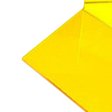 1 Pair of Bookends Thicken Non Slip Transparent Acrylic Desk Decorative Heavy Book End for Student Office L Shaped Yellow