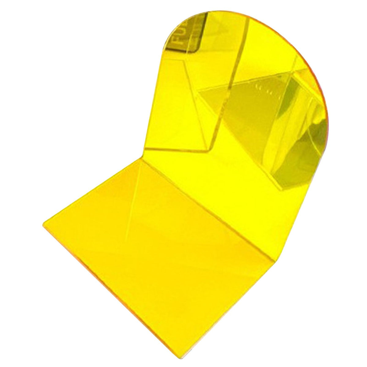 1 Pair of Bookends Thicken Non Slip Transparent Acrylic Desk Decorative Heavy Book End for Student Office L Shaped Yellow