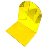 1 Pair of Bookends Thicken Non Slip Transparent Acrylic Desk Decorative Heavy Book End for Student Office L Shaped Yellow - Extra Image