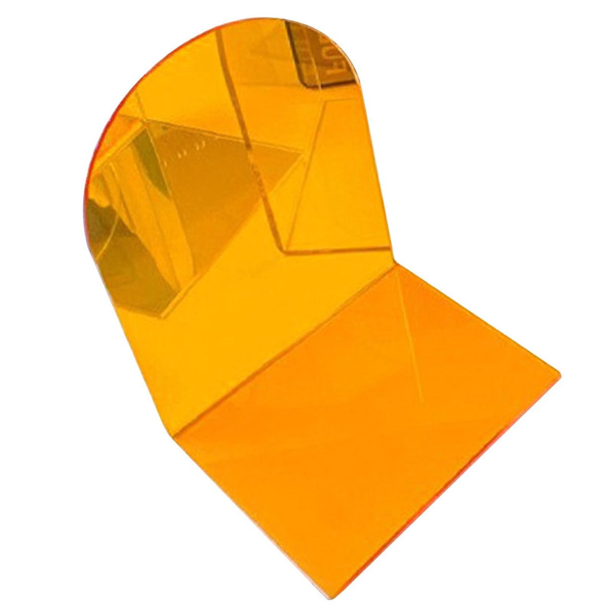 1 Pair of Bookends Thicken Non Slip Transparent Acrylic Desk Decorative Heavy Book End for Student Office L Shaped Orange