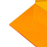 1 Pair of Bookends Thicken Non Slip Transparent Acrylic Desk Decorative Heavy Book End for Student Office L Shaped Orange - Extra Image