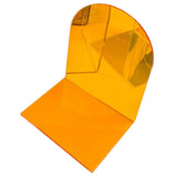 1 Pair of Bookends Thicken Non Slip Transparent Acrylic Desk Decorative Heavy Book End for Student Office L Shaped Orange - Extra Image