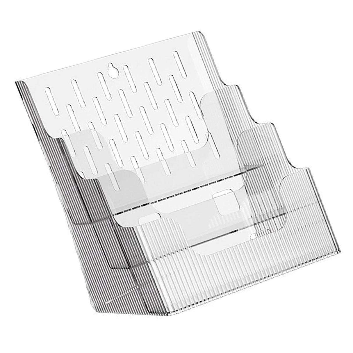Multifunctional Book Organizer Desk File Organizer Multiple Layers File Folder Holder for Office Study Dormitory Transparent
