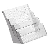 Multifunctional Book Organizer Desk File Organizer Multiple Layers File Folder Holder for Office Study Dormitory Transparent