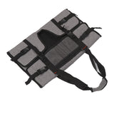 24in Computer Monitor Storage Bag Portable Computer Monitor Carrying Bag Travel Carrying Case For Screens and Monitors Gray - Rear View