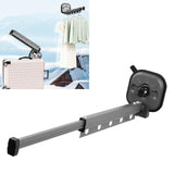 Wall Mounted Clothes Drying Rack Space Saving Laundry Clothes Rack Retractable Dryer Collapsible for Balcony Laundry Punch Free 1 Fold Grey