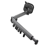 Retractable Clothes Drying Rack Wall Mount Drill Free Bifold Windproof Space Saver Suction Cup Clothes Hanger for Laundry