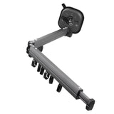 Retractable Clothes Drying Rack Wall Mount Drill Free Bifold Windproof Space Saver Suction Cup Clothes Hanger for Laundry - Side View