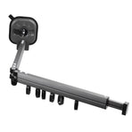 Retractable Clothes Drying Rack Wall Mount Drill Free Bifold Windproof Space Saver Suction Cup Clothes Hanger for Laundry