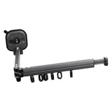 Retractable Clothes Drying Rack Wall Mount Drill Free Bifold Windproof Space Saver Suction Cup Clothes Hanger for Laundry - Rear View