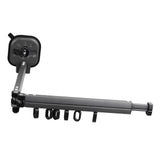 Retractable Clothes Drying Rack Wall Mount Drill Free Bifold Windproof Space Saver Suction Cup Clothes Hanger for Laundry - Close-Up Angle