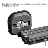 Retractable Clothes Drying Rack Wall Mount Drill Free Bifold Windproof Space Saver Suction Cup Clothes Hanger for Laundry - Extra Image