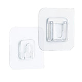 Clear Double Sided Adhesive Wall Hooks Waterproof Adhesive Wall Hooks Traceless Wall Mount Sticky Hook for Bathroom Kitchen