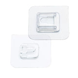 Clear Double Sided Adhesive Wall Hooks Waterproof Adhesive Wall Hooks Traceless Wall Mount Sticky Hook for Bathroom Kitchen - Side View