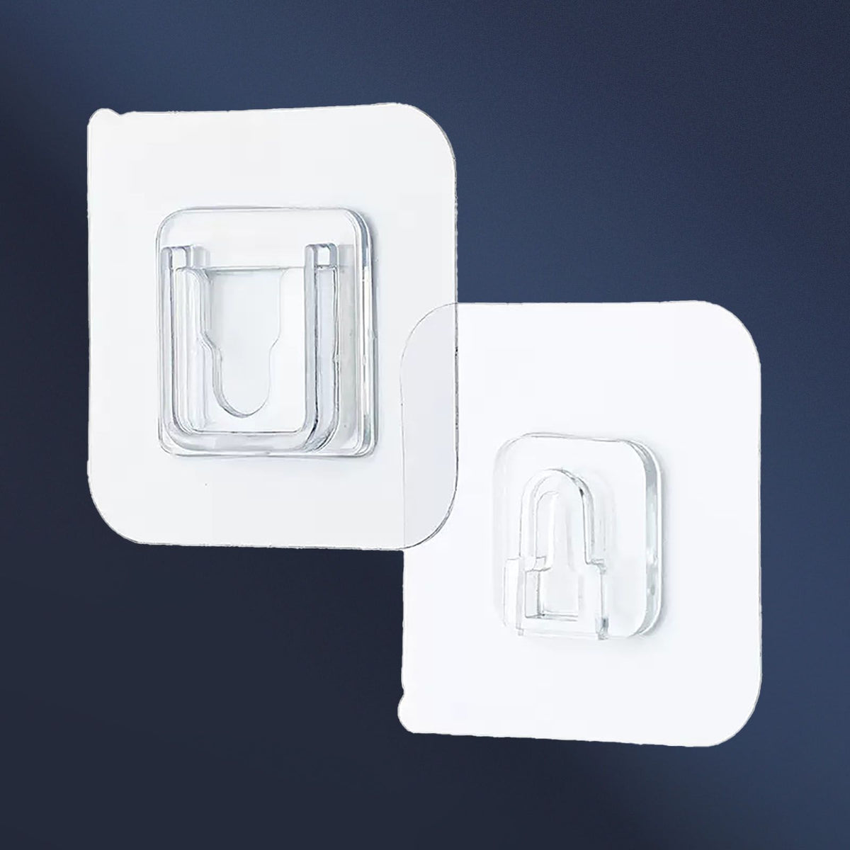 Clear Double Sided Adhesive Wall Hooks Waterproof Adhesive Wall Hooks Traceless Wall Mount Sticky Hook for Bathroom Kitchen
