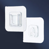 Clear Double Sided Adhesive Wall Hooks Waterproof Adhesive Wall Hooks Traceless Wall Mount Sticky Hook for Bathroom Kitchen