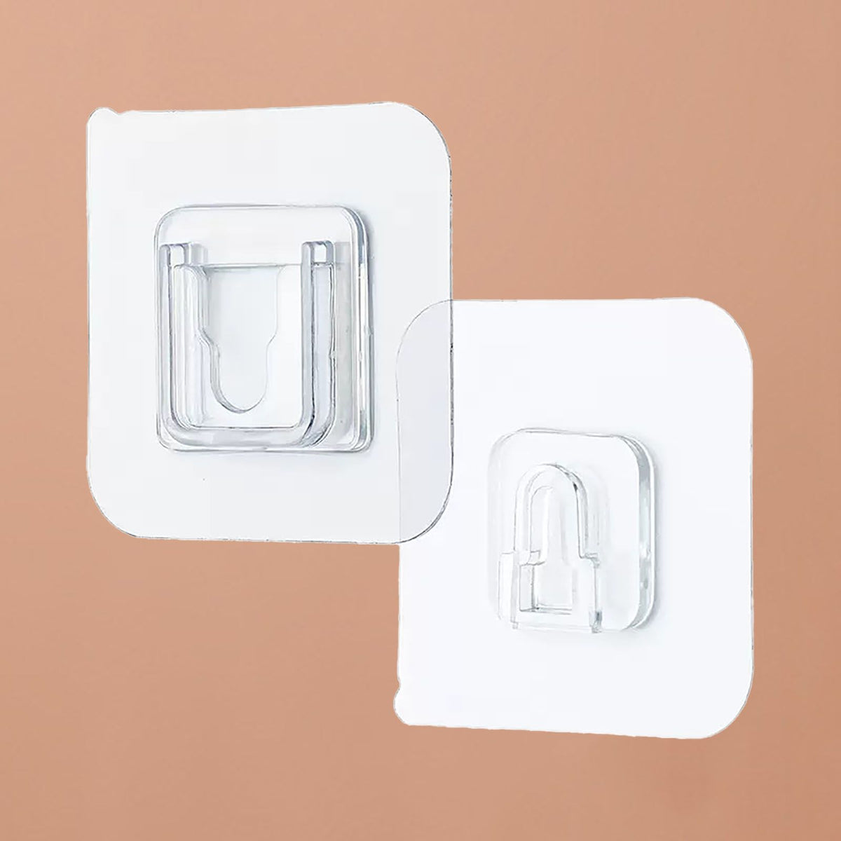 Clear Double Sided Adhesive Wall Hooks Waterproof Adhesive Wall Hooks Traceless Wall Mount Sticky Hook for Bathroom Kitchen