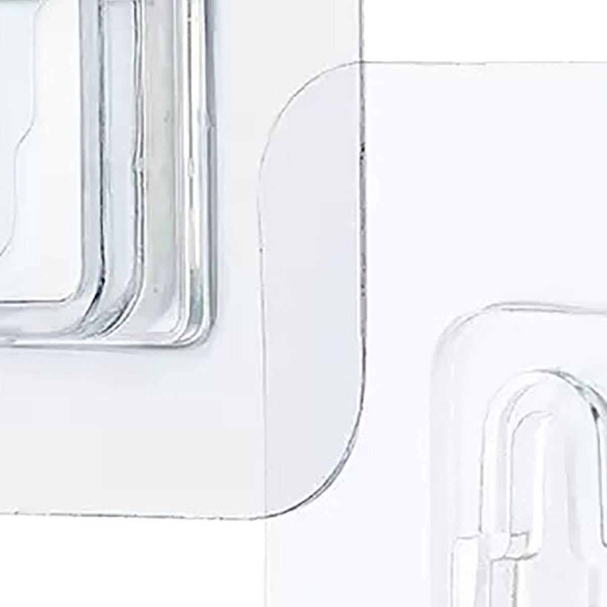 Clear Double Sided Adhesive Wall Hooks Waterproof Adhesive Wall Hooks Traceless Wall Mount Sticky Hook for Bathroom Kitchen