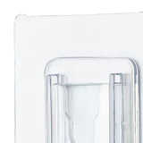 Clear Double Sided Adhesive Wall Hooks Waterproof Adhesive Wall Hooks Traceless Wall Mount Sticky Hook for Bathroom Kitchen - Low Angle