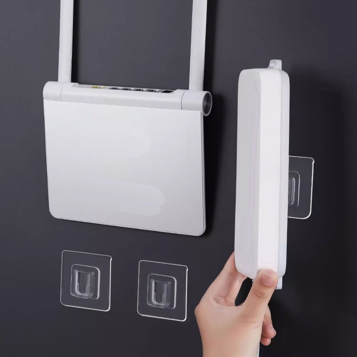 Clear Double Sided Adhesive Wall Hooks Waterproof Adhesive Wall Hooks Traceless Wall Mount Sticky Hook for Bathroom Kitchen