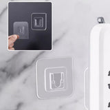 Clear Double Sided Adhesive Wall Hooks Waterproof Adhesive Wall Hooks Traceless Wall Mount Sticky Hook for Bathroom Kitchen - Extra Image