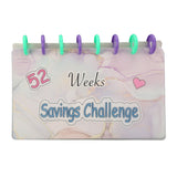 Savings Binder 52 Week Savings Challenge Money Book Fun Budget Binder Book Organizer with Cash Envelopes