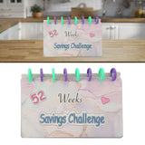Savings Binder 52 Week Savings Challenge Money Book Fun Budget Binder Book Organizer with Cash Envelopes