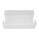 Napkin Tray Storage Holder Transparent Acrylic Modern 9.5x5.5x2.5in Large Capacity Napkin Dispenser for Party Kitchen - Front View