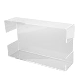 Napkin Tray Storage Holder Transparent Acrylic Modern 9.5x5.5x2.5in Large Capacity Napkin Dispenser for Party Kitchen - Side View