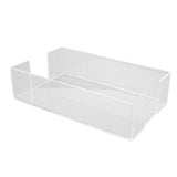 Napkin Tray Storage Holder Transparent Acrylic Modern 9.5x5.5x2.5in Large Capacity Napkin Dispenser for Party Kitchen - 45-Degree Angle