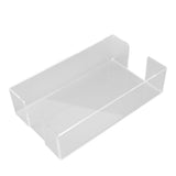 Napkin Tray Storage Holder Transparent Acrylic Modern 9.5x5.5x2.5in Large Capacity Napkin Dispenser for Party Kitchen