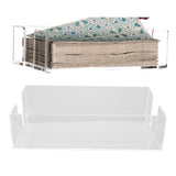 Napkin Tray Storage Holder Transparent Acrylic Modern 9.5x5.5x2.5in Large Capacity Napkin Dispenser for Party Kitchen