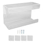 Glove Box Holder Dispenser Wall Mounted Tissue Holder Clear with Adhesive Expansion Screw for Home Kitchen