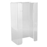 Glove Box Holder Dispenser Wall Mounted Tissue Holder Clear with Adhesive Expansion Screw for Home Kitchen
