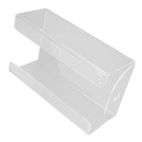 Glove Box Holder Dispenser Wall Mounted Tissue Holder Clear with Adhesive Expansion Screw for Home Kitchen - Top-Down View