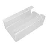 Glove Box Holder Dispenser Wall Mounted Tissue Holder Clear with Adhesive Expansion Screw for Home Kitchen - Extra Image