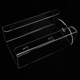Glove Box Holder Dispenser Wall Mounted Tissue Holder Clear with Adhesive Expansion Screw for Home Kitchen - Extra Image