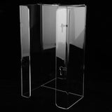 Glove Box Holder Dispenser Wall Mounted Tissue Holder Clear with Adhesive Expansion Screw for Home Kitchen - Extra Image