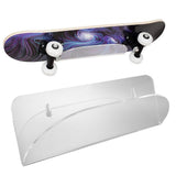 Skateboard Wall Mount Display Rack Acrylic Skateboard Hanger Wall Mount Deck Clear Display Storage Longboard Wall Rack