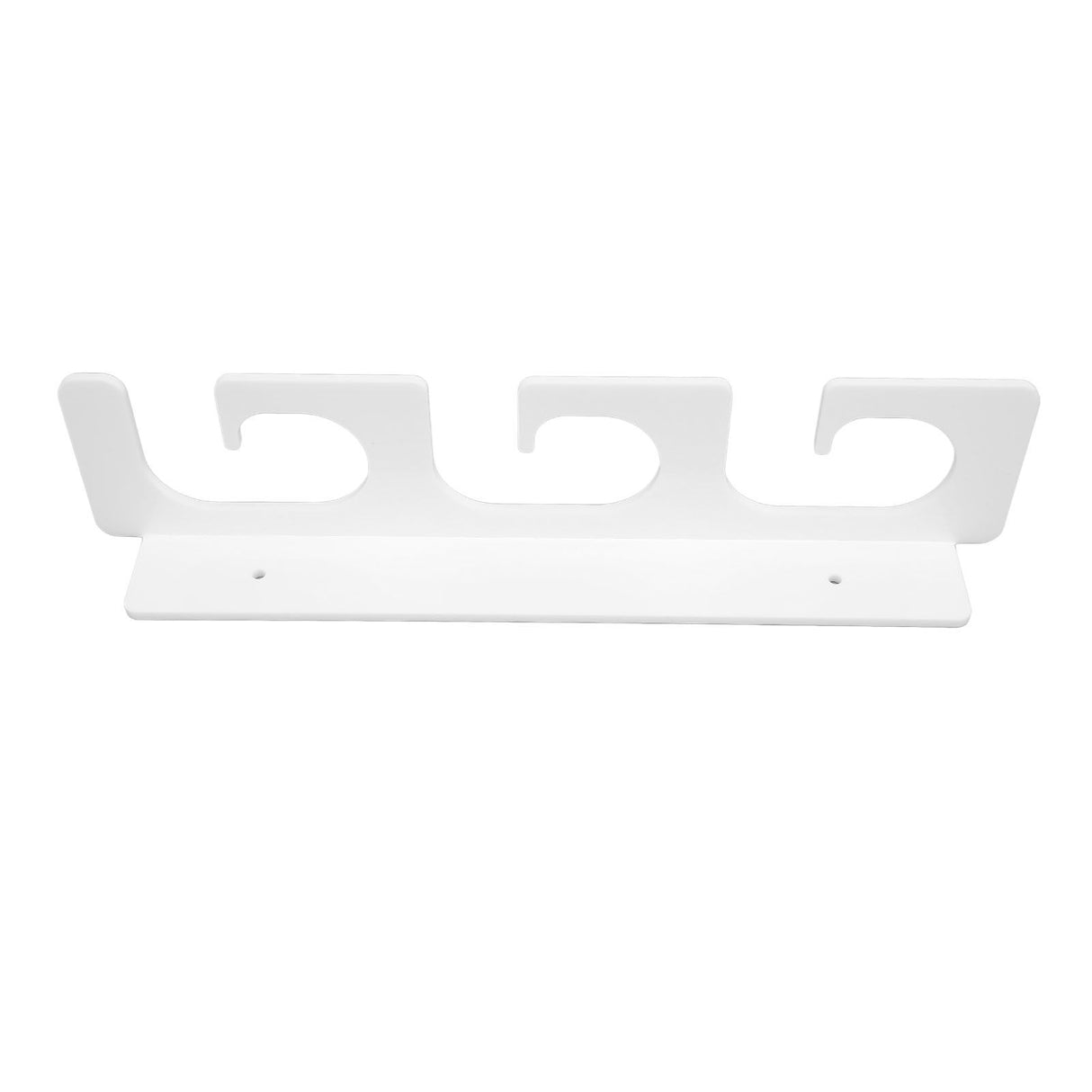 4Pcs Fishing Rod Holder Rugged Space Saving Stylish Holding 6 Rods Wall Mounted Fishing Pole Rack for Indoor Outdoor White