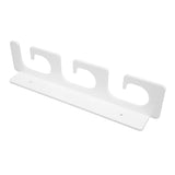 4Pcs Fishing Rod Holder Rugged Space Saving Stylish Holding 6 Rods Wall Mounted Fishing Pole Rack for Indoor Outdoor White